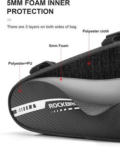 Free sample Breathable Lightweight <b>Bicycle</b> Bag <b>for</b> Top-Tube <b>Storage</b> Offering Adjustable Oxford Material Design - Product Image 5
