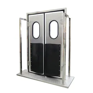 Industrial anti-collision traffic pu steel door for Cold Storage Room