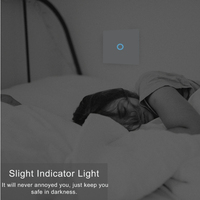 Interruptor de Luz WiFi 2.4G Tuya, Interruptor Inteligente Estándar Estadounidense, Control por Temporizador, Interruptores de Pared de Vidrio de 1/2/3/4 Vías, Universal, Compatible con ALEXA
