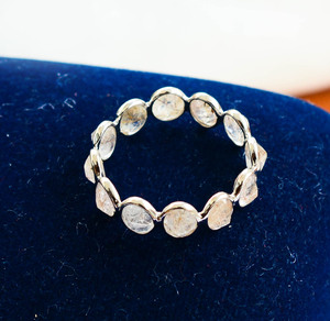 Shinenest Natural Rutile <b>Quartz</b> <b>Ring</b> Premium Oval Eternity Pattern In 925 Sterling Silver Everyday Wear Luxe <b>Ring</b> - Product Image 4