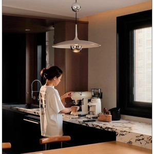 Hector Finch Minimalist Flying Saucer Pendant <b>Light</b> Round E27 LED Dining Room <b>Chandelier</b> - Product Image 3