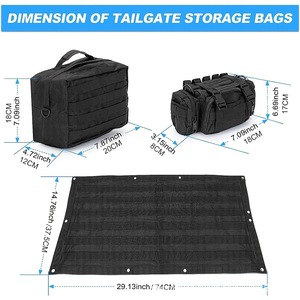 Sac de rangement pour boîte à outils de hayon de voiture imperméable, organisateur d'outils de réparation, pochette - Product Image 2