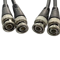 OEM de alta calidad DC Power Pigtail Cable BNC macho hembra adaptador conector Coaxial para sistema de seguridad CÁMARA DE TV eléctrica