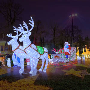 Offres Spéciales extérieur LED renne et traîneau décoration de Noël lumières renne et traîneau décor de cour - Product Image 1