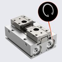 Cylindre de serrage pneumatique à double action MHF2-8D MHF2-12D MHF2-16D MHF2-20D pour machine d'emballage et d'assemblage