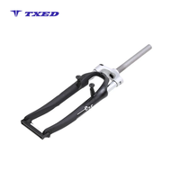 Fourche avant à suspension 26 pouces en aluminium avec ressort hélicoïdal et frein à disque pour vélo électrique BMX