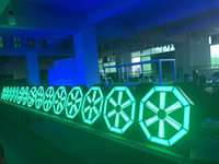 Ventilateur tourbillon RGB LED, éclairage de fond de scène, ventilateur rotatif, lumières de club, scène