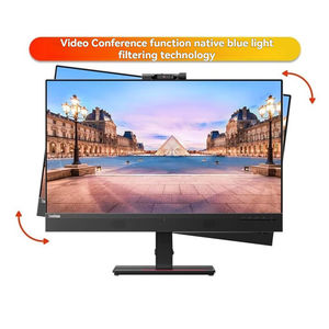 Écran de vidéoconférence <span class=keywords><strong>Lenovo</strong></span>/ThinkVision <span class=keywords><strong>27</strong></span> <span class=keywords><strong>pouces</strong></span> 2K ultra-clair, moniteur respectueux des yeux, T27hv-30, moniteur de bureau - Product Image 2