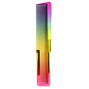Peine Arcoíris Electrochapado Grande de Plástico, Herramienta de Estilismo para Salones de Belleza y Barberías - Product Image 1