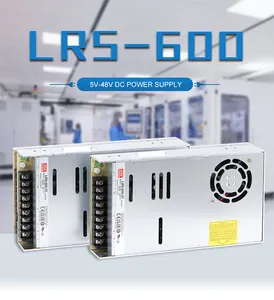 يعني حسنا LRS-600-12 600W تحويل التيار الكهربائي 12v 50 أمبير امدادات الطاقة
