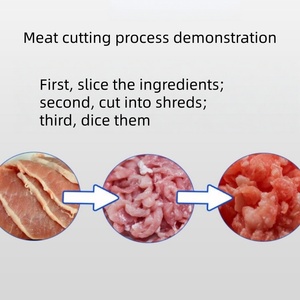Rebanadora de Carne Multifuncional, Trituradora y Cortadora de Carne Fresca, Máquina Comercial para Cortar Carne de Res con Funcionamiento Automático que Simplifica la Preparación de la Carne - Product Image 5