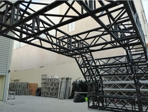 Sistema de armazón de techo de aleación de aluminio, armazón de techo de aluminio con pernos de escenario, armazón de iluminación para conciertos, escenario móvil para conciertos - Product Image 5