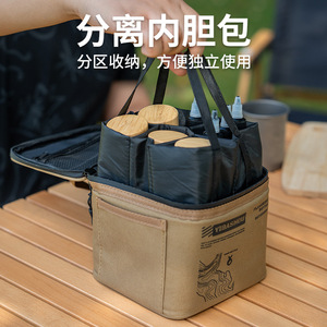 Yibashou Tactical Camping <b>Cookware</b> Bag 5L+ Storage Outdoor Portable Kitchen Gear - Product Image 3