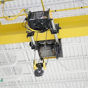 Peralatan pengangkat 1ton 3ton 5 ton 10 ton girder tunggal listrik Eropa overhead crane dalam ruangan menggunakan