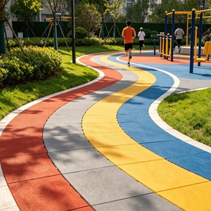 Baldosas de Caucho para Exteriores INOLP, Material EPDM, Multicolor, Revestimiento Protector, Hecho en China, para Jardín de Niños y Parques Infantiles - Product Image 5