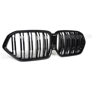 Para BMW X6 G06 2020 2021 2022+ Parrilla delantera de doble línea para coche, rejilla de radiador de repuesto, capó negro brillante - Product Image 3