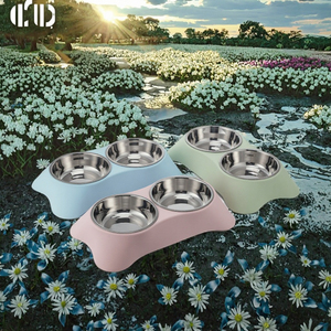 Grand bol de nourriture pour <span class=keywords><strong>animaux</strong></span> de compagnie de luxe écologique et durable en acier inoxydable à double bols <span class=keywords><strong>bassin</strong></span> étanche pour chiens chats poulets <span class=keywords><strong>animaux</strong></span> 5L - Product Image 3