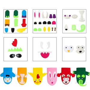 Kit de fabrication de marionnettes fait main, artisanat artistique pour enfants, chaussettes en feutre, jouet de marionnette, bricolage créatif, fabriquez votre propre marionnette, yeux qui bougent, yeux qui cliquent - Product Image 6