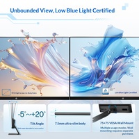 Moniteur HP Star Vision Pro 24 pouces à prix avantageux, taux de rafraîchissement élevé de 100 Hz, technologie IPS, écran d'ordinateur de bureau S24