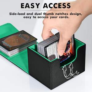 New Style Magnetic TCG Card Storage <b>Box</b> Holds 100 Cards Magnetic Closure Deck Case for Trading Cards - Product Image 6