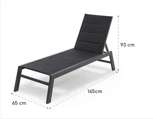 Tumbona cama moderna de aluminio para exteriores, muebles resistentes a los rayos UV de nuevo diseño para playa o piscina para hoteles - Product Image 6