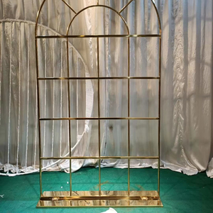 Ảo Vàng Thép Không Gỉ Đồ Nội Thất Đám Cưới Thanh Lịch Bảng Điều Chỉnh Backdrop Cho Trang Trí - Product Image 3
