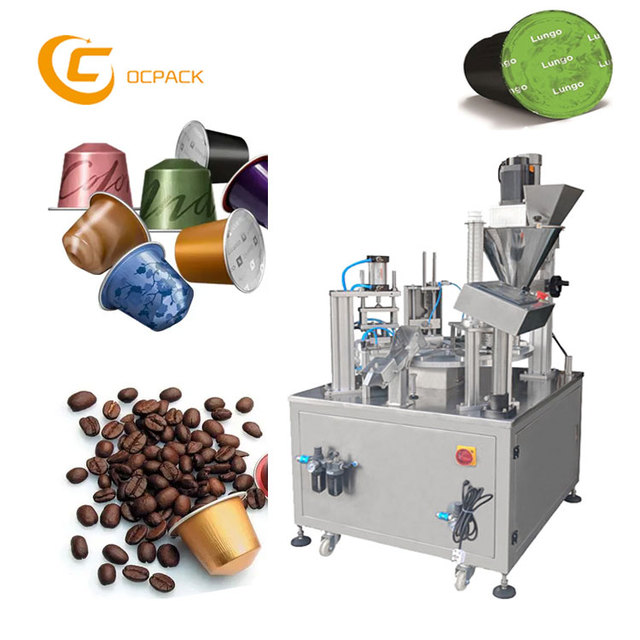 Automatic Aluminium K Cup Filling Capsule Coffee Moringa Leaf Capsules Filling Sealing Machine Nespresso Powder Packing Machine
