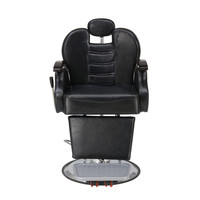 Chaise de barbier hydraulique portable pas chère pour hommes, en cuir synthétique, inclinable avec rotation à 360 degrés, pour la salle de sport, l'école et l'extérieur