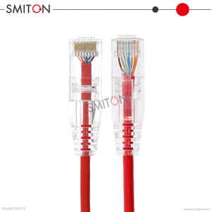5-पैक 1ft 3ft 5ft 7ft 10 फीट 15ft 14ft cat 6a 10 gbp 28wg अल्ट्रा स्लिम ईथरनेट केबल - Product Image 3