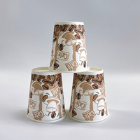 2024 Grossiste à paroi unique Stock à emporter LOGO personnalisé Gobelet en papier jetable Thé en papier Tasse à café bon marché 8oz