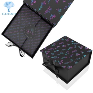 Custom Printed Big Small Packaging <b>Box</b> Paper Wedding Gift <b>Box</b> Packaging With Ribbon - Product Image 4