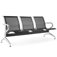 Mobilier scolaire 3 en acier inoxydable, Station d'aéroport, hôpital, Station de Train, parc, chaises d'attente en bord de route