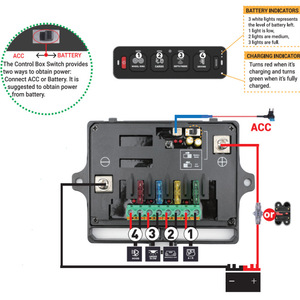 4 Key Touch <b>Control</b> Switch Panel 12V 24V <b>RGB</b> Dimmable For Rv Boat Offroad Vehicle - Product Image 5