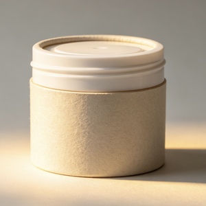 Cilindro de Cartón Corrugado Ecológico con Lámina Dorada, Tubo Personalizado para Envasado de Cremas Faciales, Perfumes y Cosméticos - Product Image 2