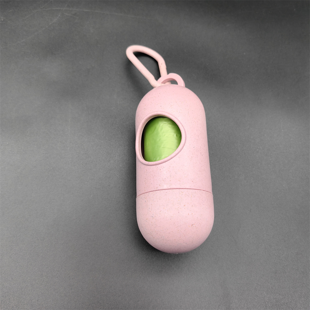 Pink dispenser with bag