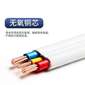 สายแบน 3x4 มม. ทองแดงแท้ ฉนวนพีวีซี สายถัก สำหรับงานอาคาร 220V IP40 - Product Image 3