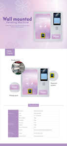 Xy nhỏ treo tường Máy bán hàng tự động với màn hình cảm ứng, có thể bán Băng vệ sinh và các sản phẩm vệ sinh dùng một lần khác. - Product Image 6