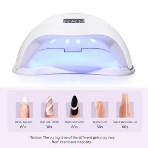 Lampe à ongles UV LED professionnelle 48W, sécheuse rapide pour gel, avec 4 minuteurs, capteur automatique et écran LCD - Product Image 3