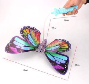 Jouet Papillon Lumineux Portable à LED avec Musique et Ailes Mobiles, Cadeau pour Enfants, Bâton Lumineux Papillon - Product Image 6