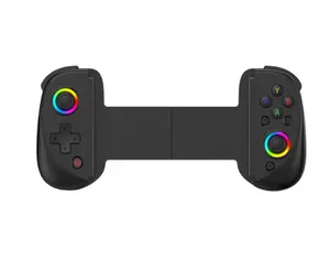 D8 tablet stretch gamepad Switch Mobile phone tablet game Bluetooth telescopic gamepad RGB dazzling six-axis vibration