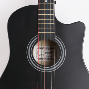 Instruments de musique à cordes personnalisés OEM, anti-craquelé, ensemble de démarreur pour enfants, bon marché, 38 pouces, pack de guitare acoustique - Product Image 2