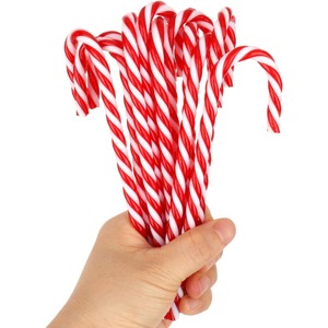 Vente flash : 10 pièces/ensemble, cannes en plastique <span class=keywords><strong>rouge</strong></span> et blanche <span class=keywords><strong>de</strong></span> 5,9 pouces, décorations <span class=keywords><strong>de</strong></span> Noël à suspendre pour la décoration <span class=keywords><strong>de</strong></span> fête <span class=keywords><strong>de</strong></span> famille - Product Image 4