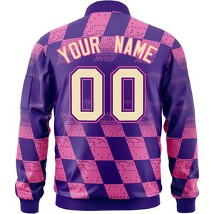Chaqueta Universitaria Personalizada Unisex para Adultos, Chaqueta Bomber Vintage Transpirable de Manga Larga, Personalizada con Nombre, Número y Logotipo - Product Image 2