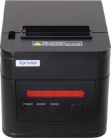 Impresora Térmica de Recibos Portátil Xprinter XP-C260L de 80 mm, Interfaz Directa, Tipo LAN, Sistema Operativo Linux, Uso en Supermercados, Color Negro