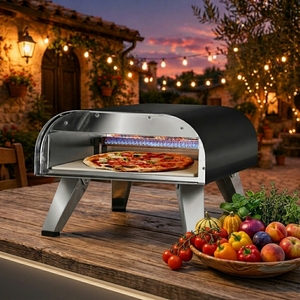 Chaleur Intense 950 ° Four à pizza au gaz d'extérieur pour les fêtes, four à pizza au propane en acier inoxydable, pour pizzas napolitaines des années 90 - Product Image 1