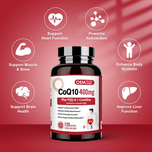 Oem Özel Etiketli CoQ10 Omega-3 L-Karnitin Pqq Yüksek Emilimli Bioperine Antioksidan Kalp Beyin Yetişkinleri İçin Gıda Sınıfı Destekler - Product Image 6