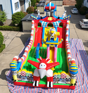 Tobogán Acuático Inflable de Grado Comercial Personalizado con Obstáculos para Niños y Adultos, Fácil de Instalar, Alquiler para Negocios, PVC - Product Image 1