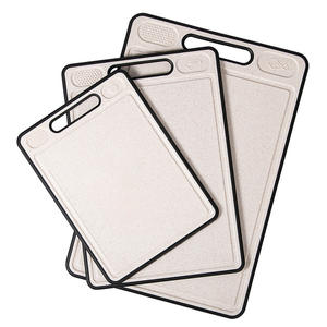 Planche à découper de cuisine double face antidérapante et antibactérienne, pour viande et ail, multi-usages, ensemble de trois pièces - Product Image 1