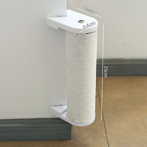 Rascador de Esquina para Gatos Montado en Pared con Soporte de Oreja de Gato, Cilindro de Cuerda de Sisal, Rascador Vertical de 33cm de Altura, Ahorra Espacio, Venta al por Mayor - Product Image 2