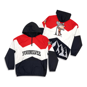 사용자 정의 1/4 지퍼 풀오버 아노락 재킷 승화 디자인 후드 스포츠 야외 윈드 브레이커 - Product Image 1